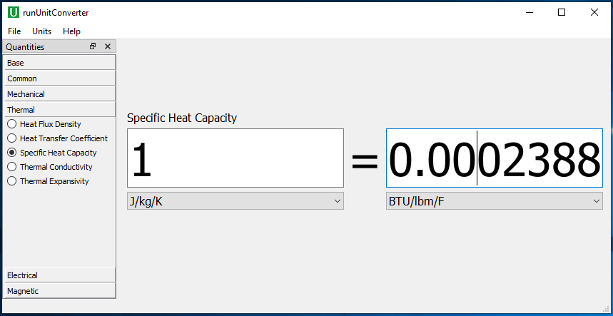 Density unit outlet converter