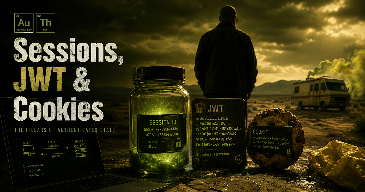Sessions vs JWT vs Cookies