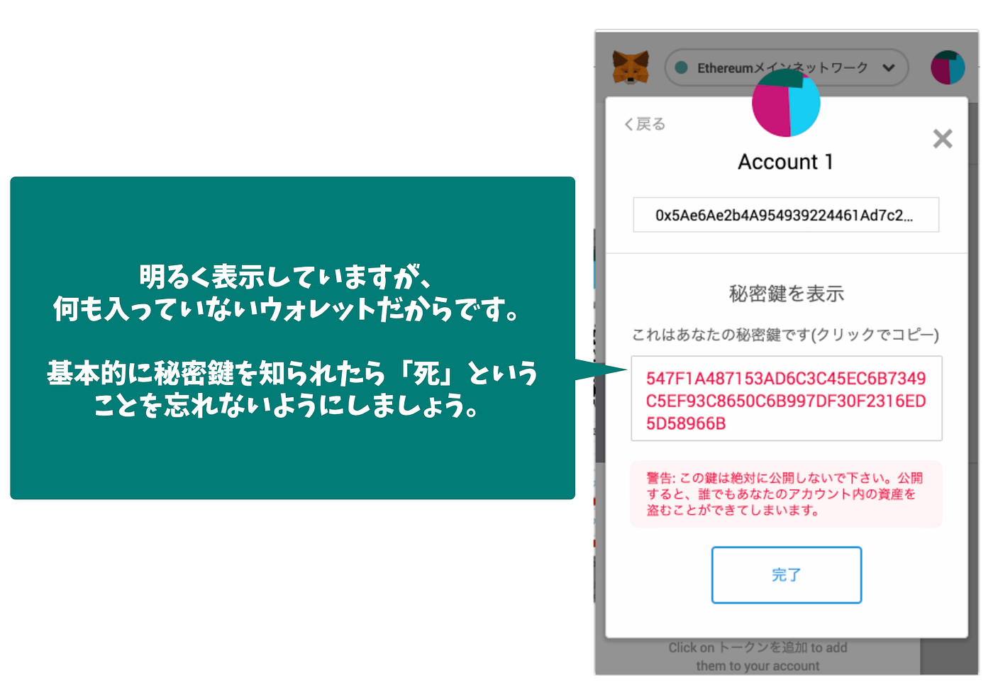 MetamaskからtokenPocket/マイクリ.appへのウォレット(アカウント)インポートのやり方について | by トークンポケット公式 |  Medium