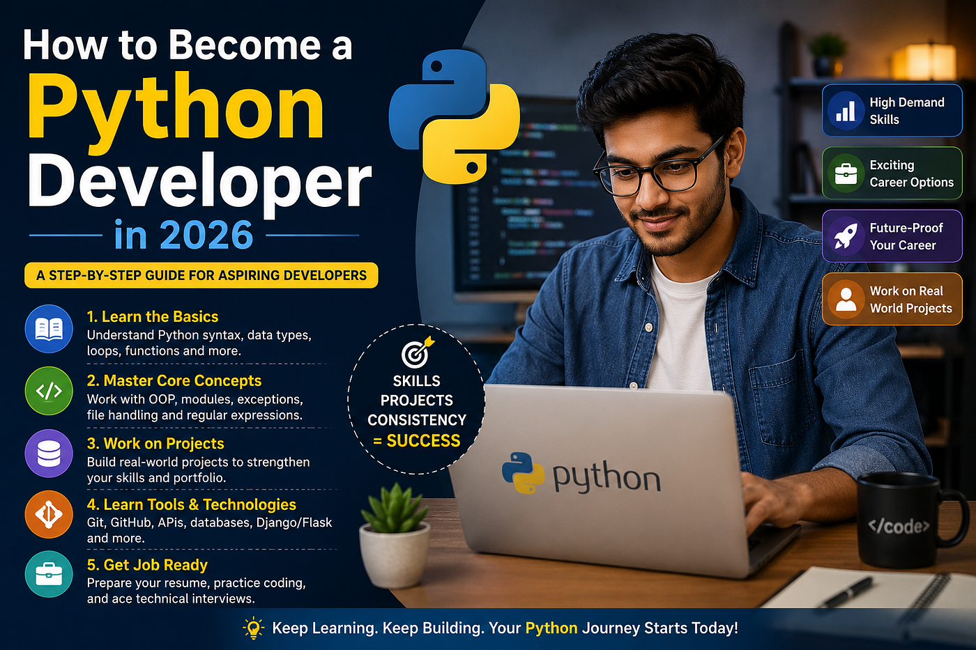How to Become a Python Developer in 2026 | GALTech School of Technology