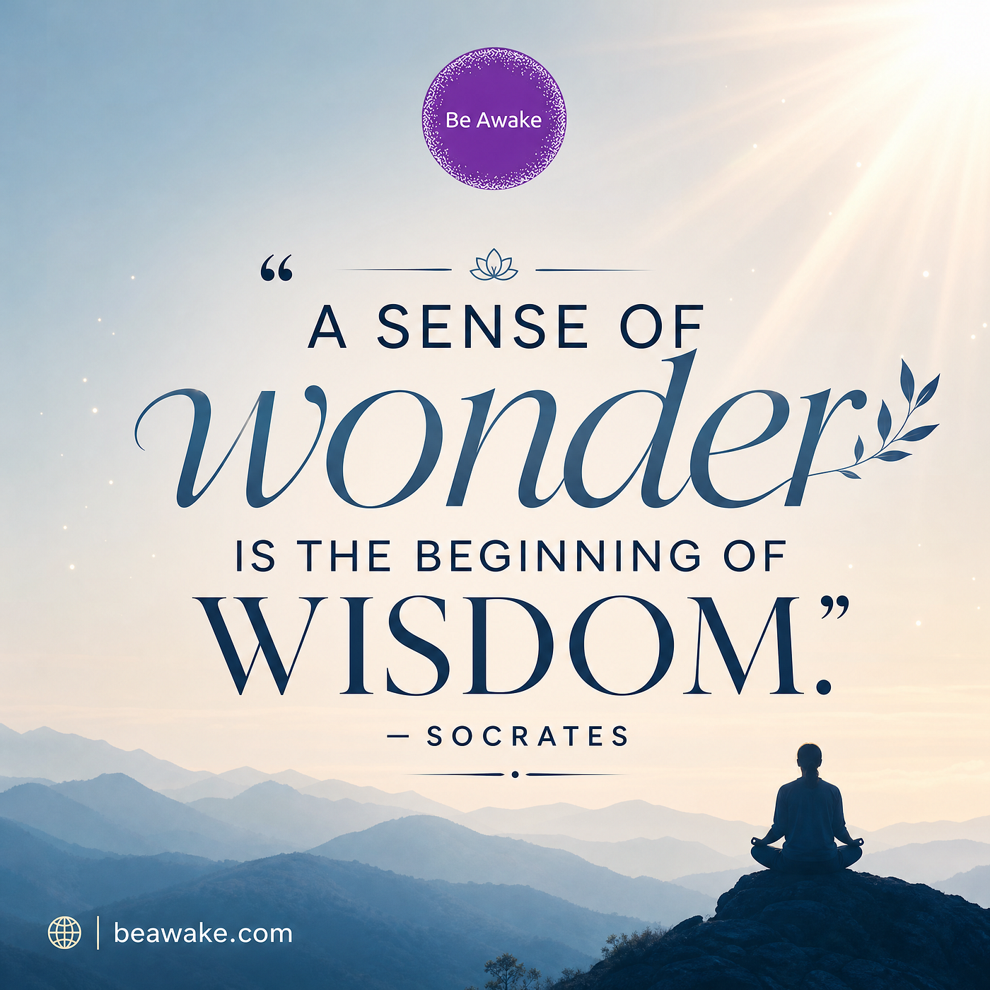 A Sense of Wonder Is the Beginning of Wisdom