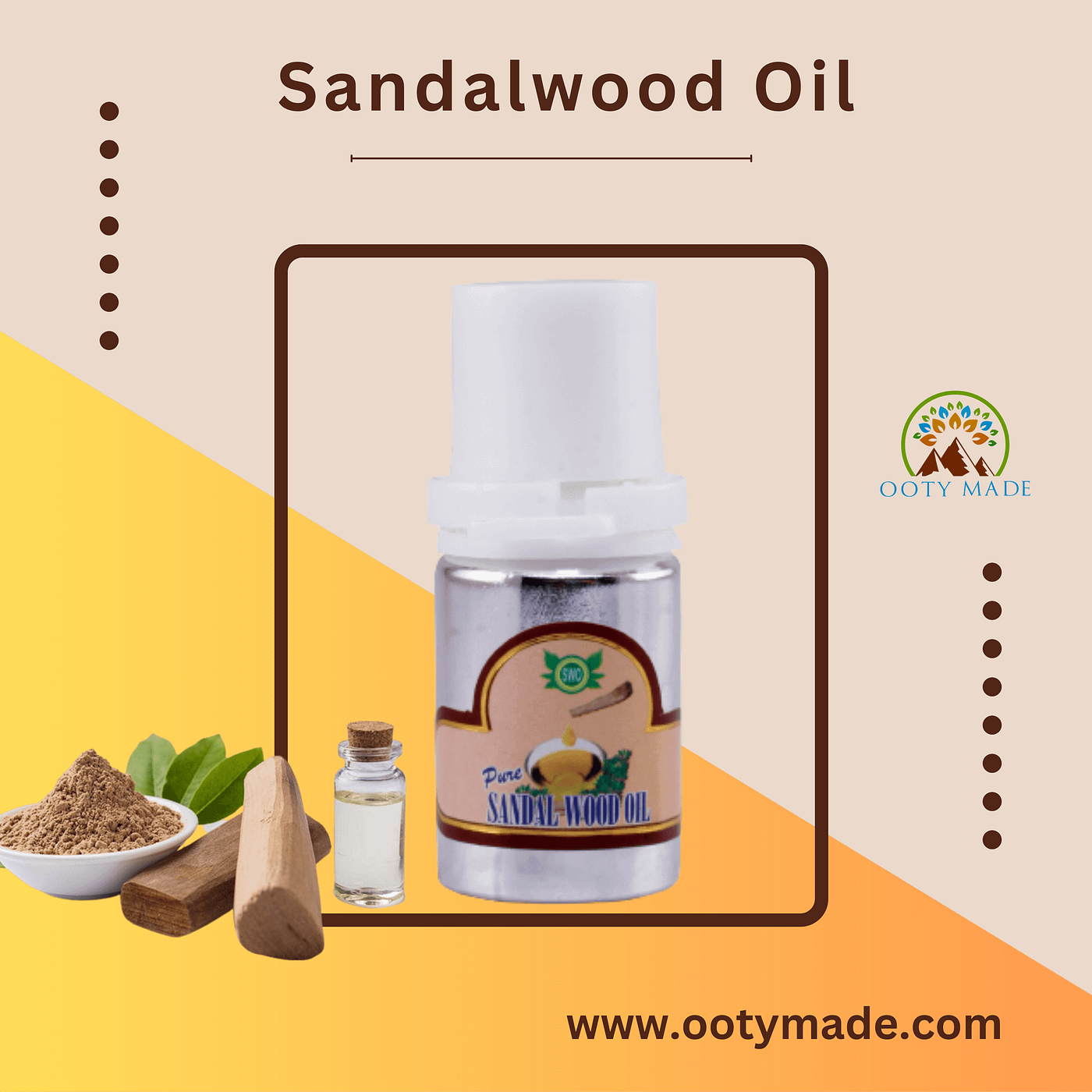 OotyMade Sandalwood chandan natural pure organic essential oil for skin,face,hair  and diffuser,soap making,lotion and scents | by Ootymade | Medium