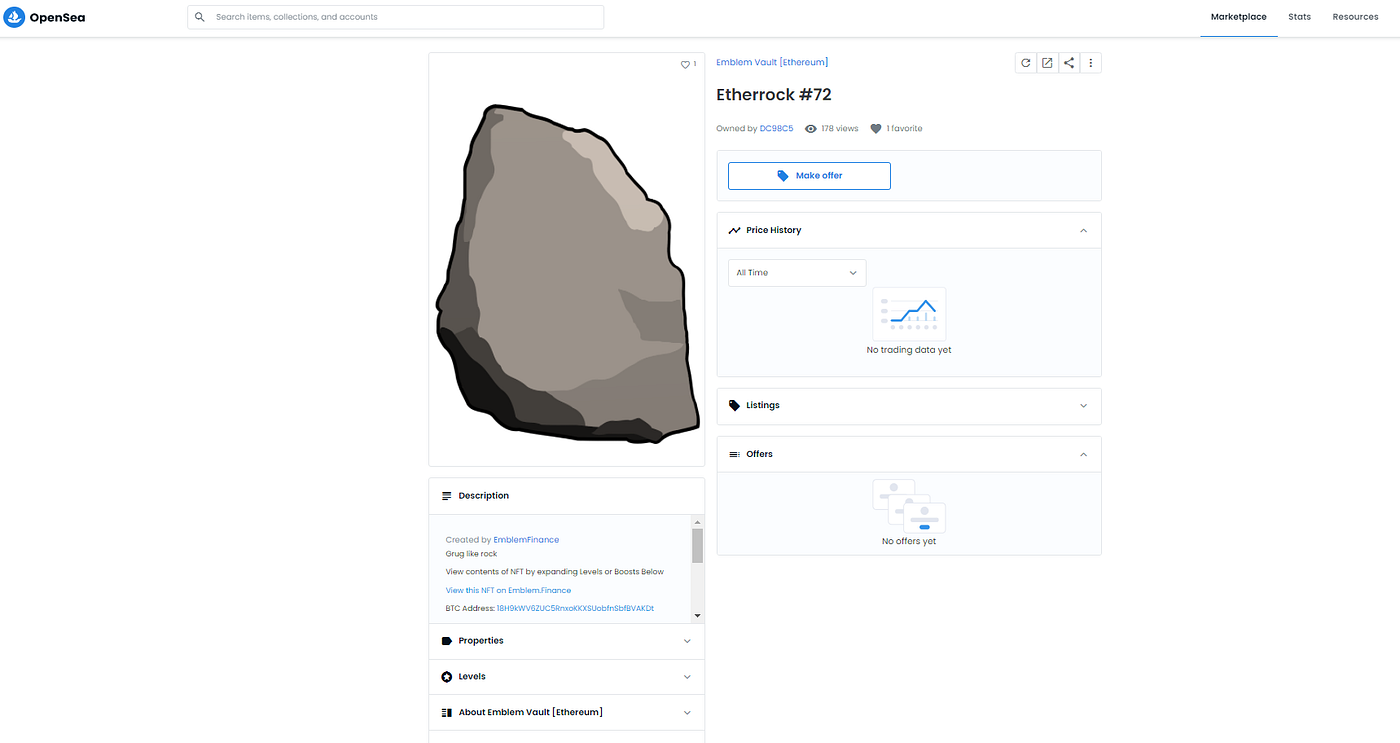 How to validate Ether rocks inside Emblem Vaults | by DesktopCommando |  Medium