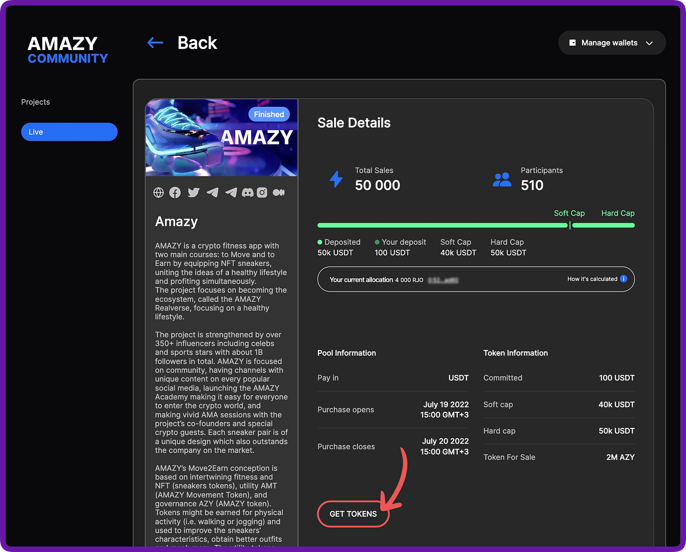 Claim of AZY tokens. Community round | by AMAZY | Medium