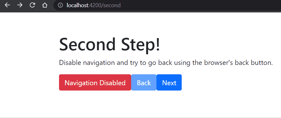 Disable Navigation With Browser Back Button in Angular | CodeX