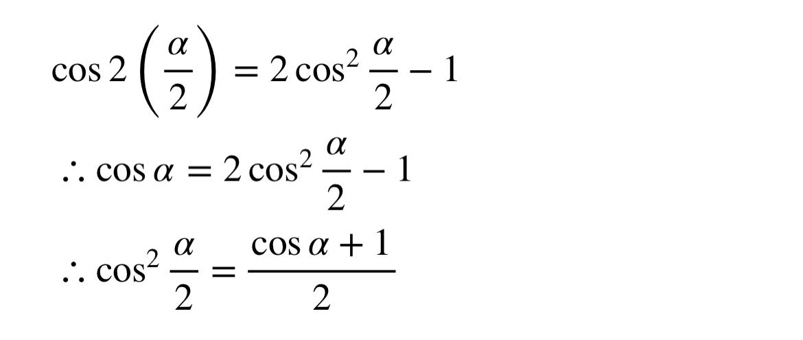 The Double and Triple Angle Formulas Derivation by de