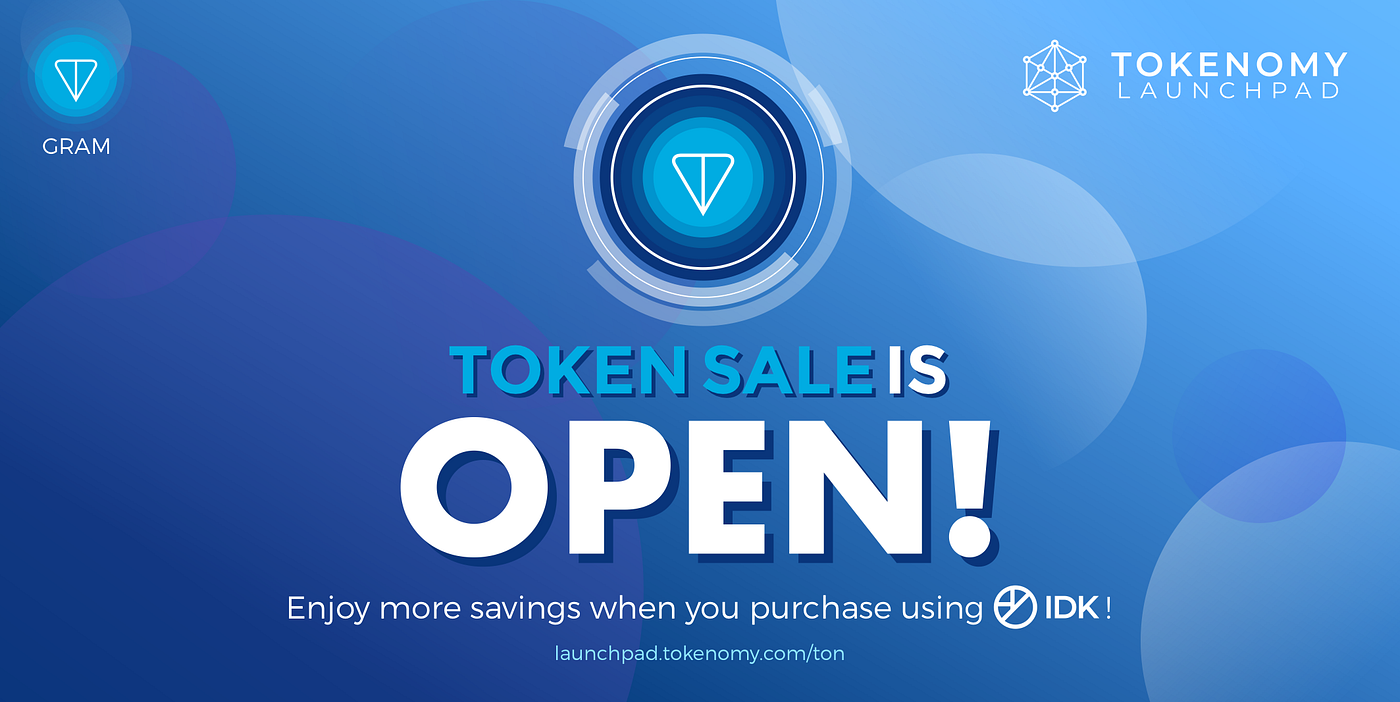 Telegram (GRAM) 代币发售已开始