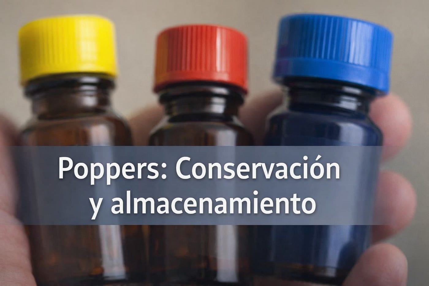 Conservación y almacenamiento de poppers: lo que debes saber