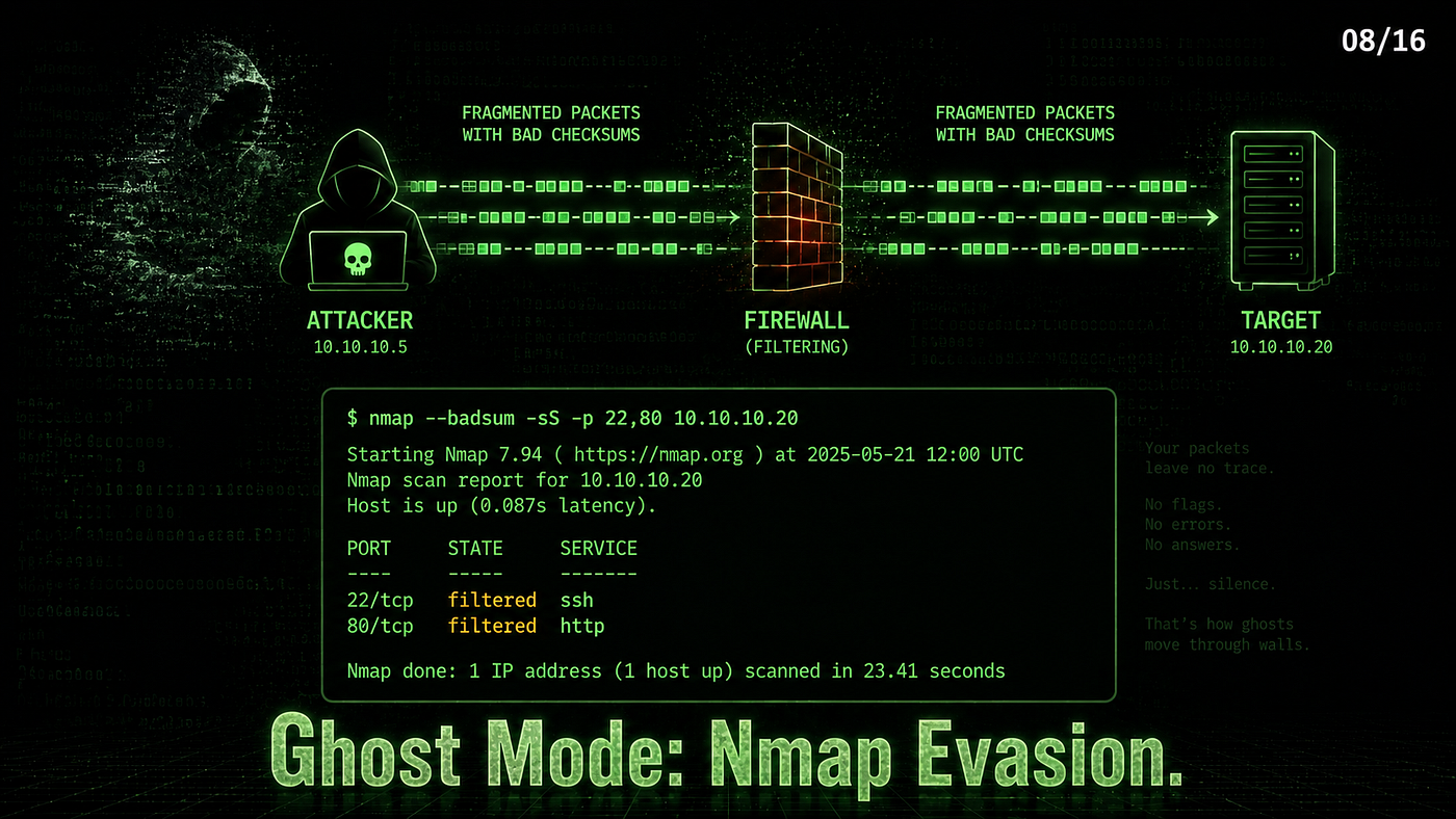 Ghost Mode: Nmap Evasion Techniques That Actually Work