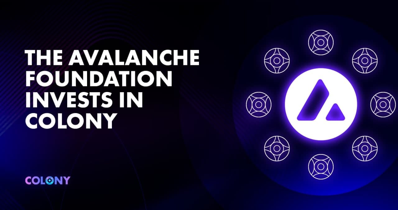 The Avalanche Foundation invests in Colony! | by COLONY | Colony_Lab |  Medium