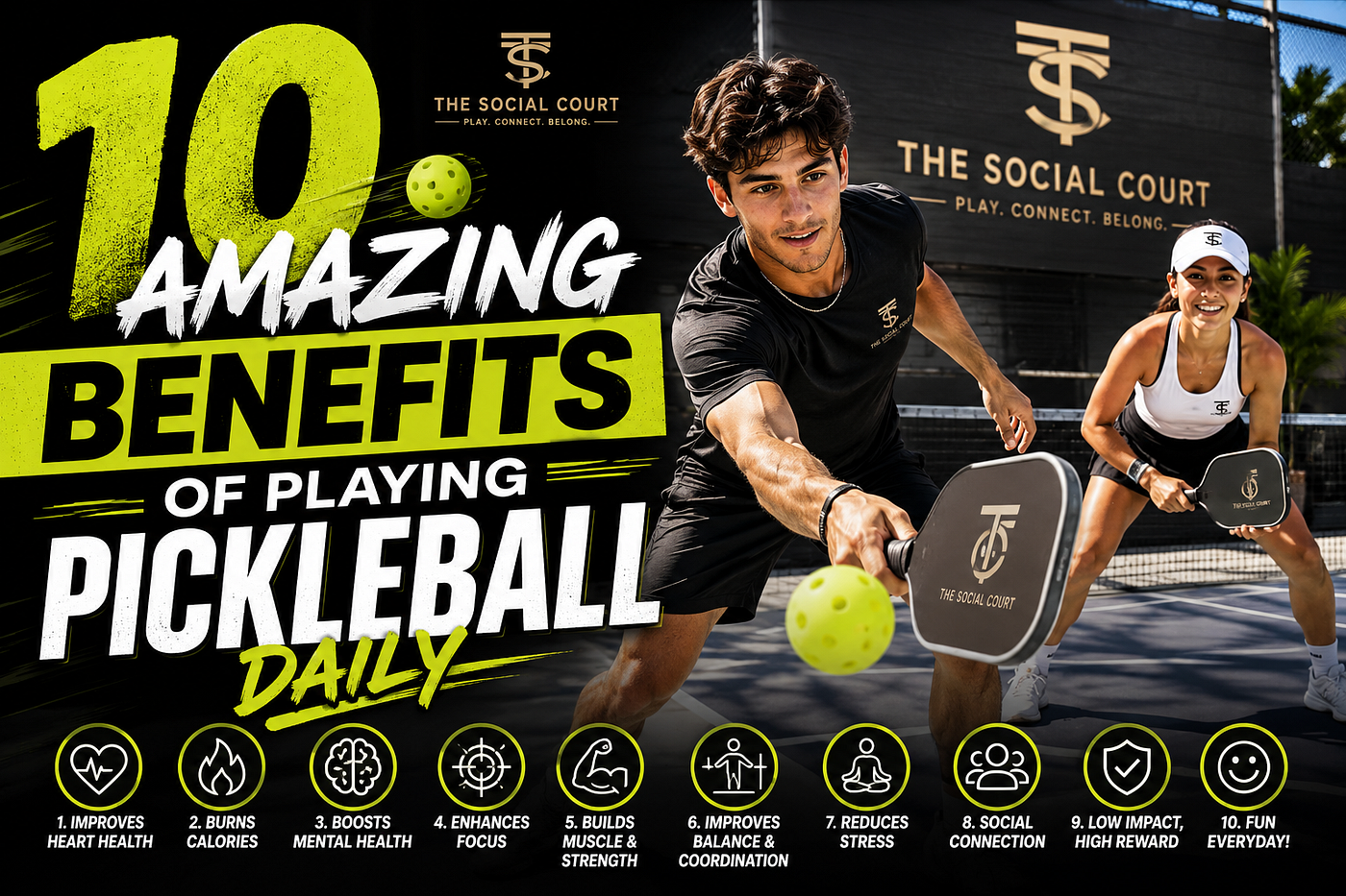 10 Amazing Benefits of Playing Pickleball Daily