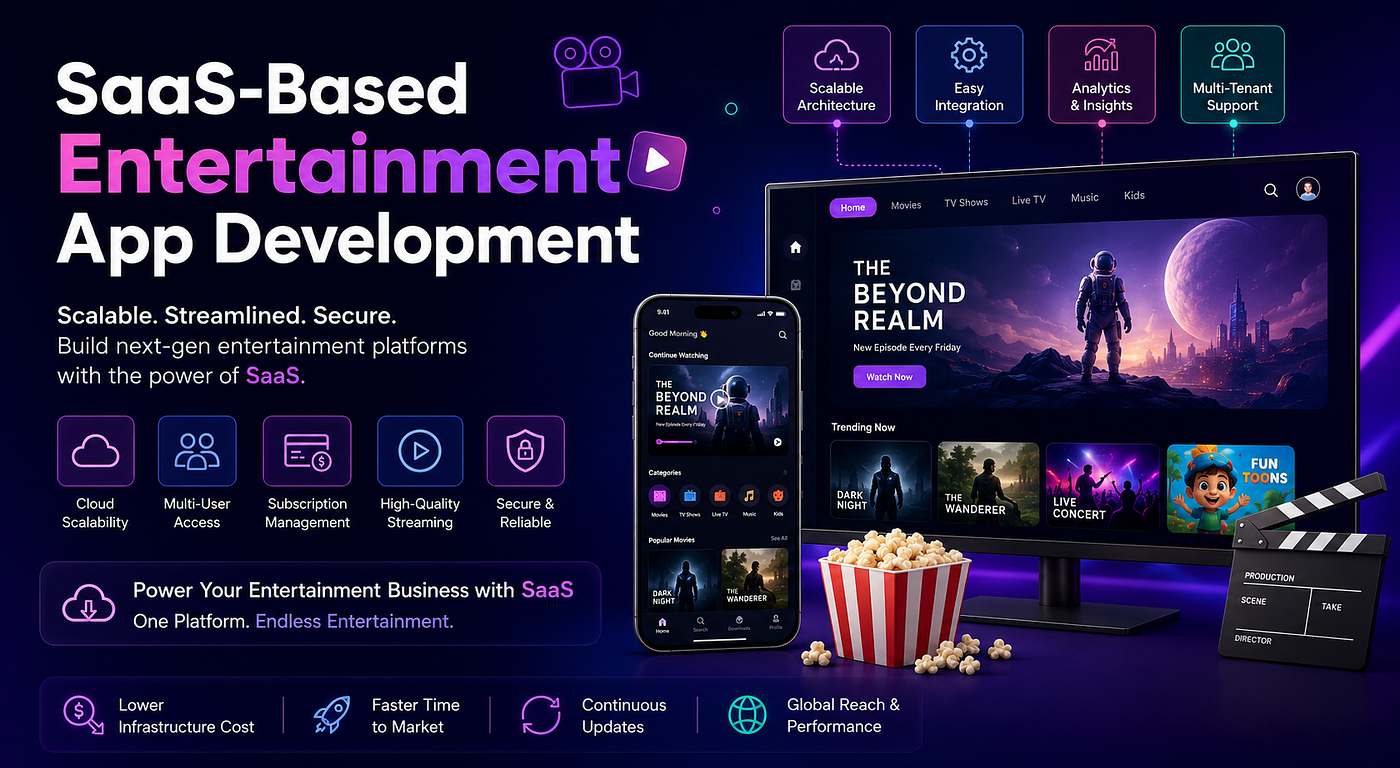 SaaS-Based Entertainment App Development: The Future of Digital Entertainment Platforms