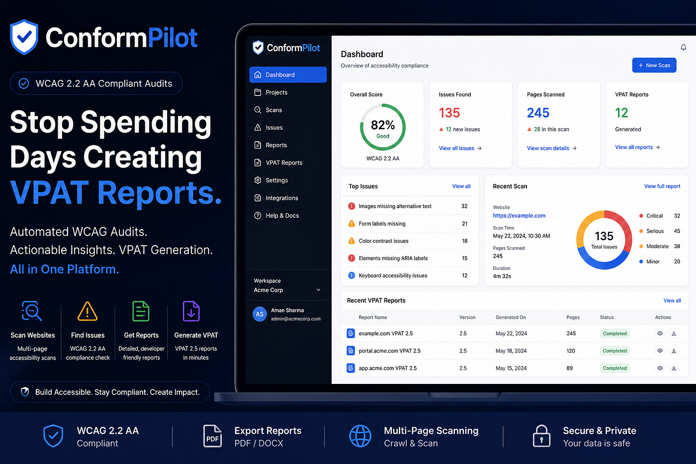 Stop Spending Days Creating VPAT Reports: How We Automated WCAG Audits and VPAT Generation