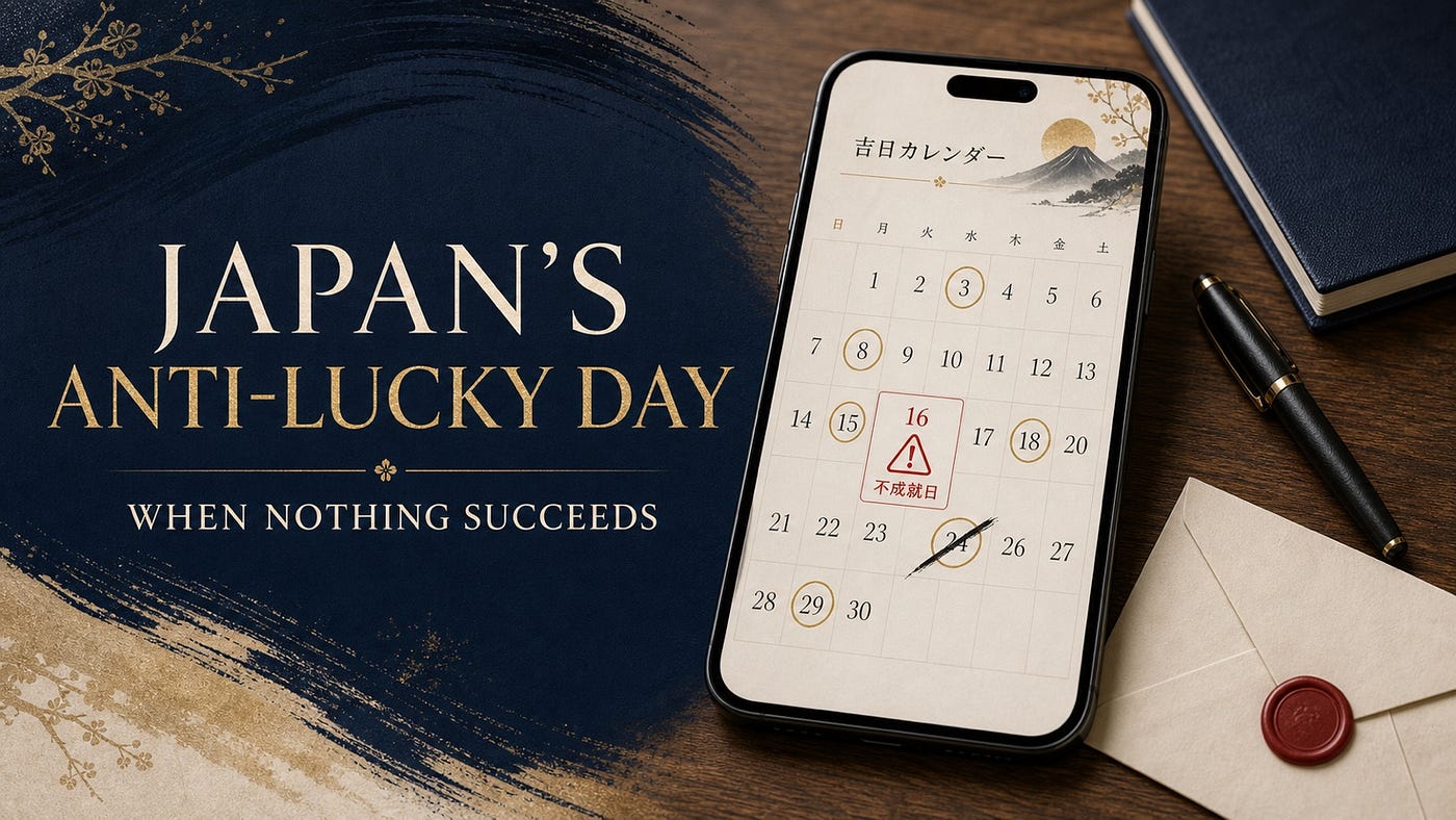 Japan Has an Anti-Lucky Day Whose Only Job Is Cancelling Everyone Else’s Luck