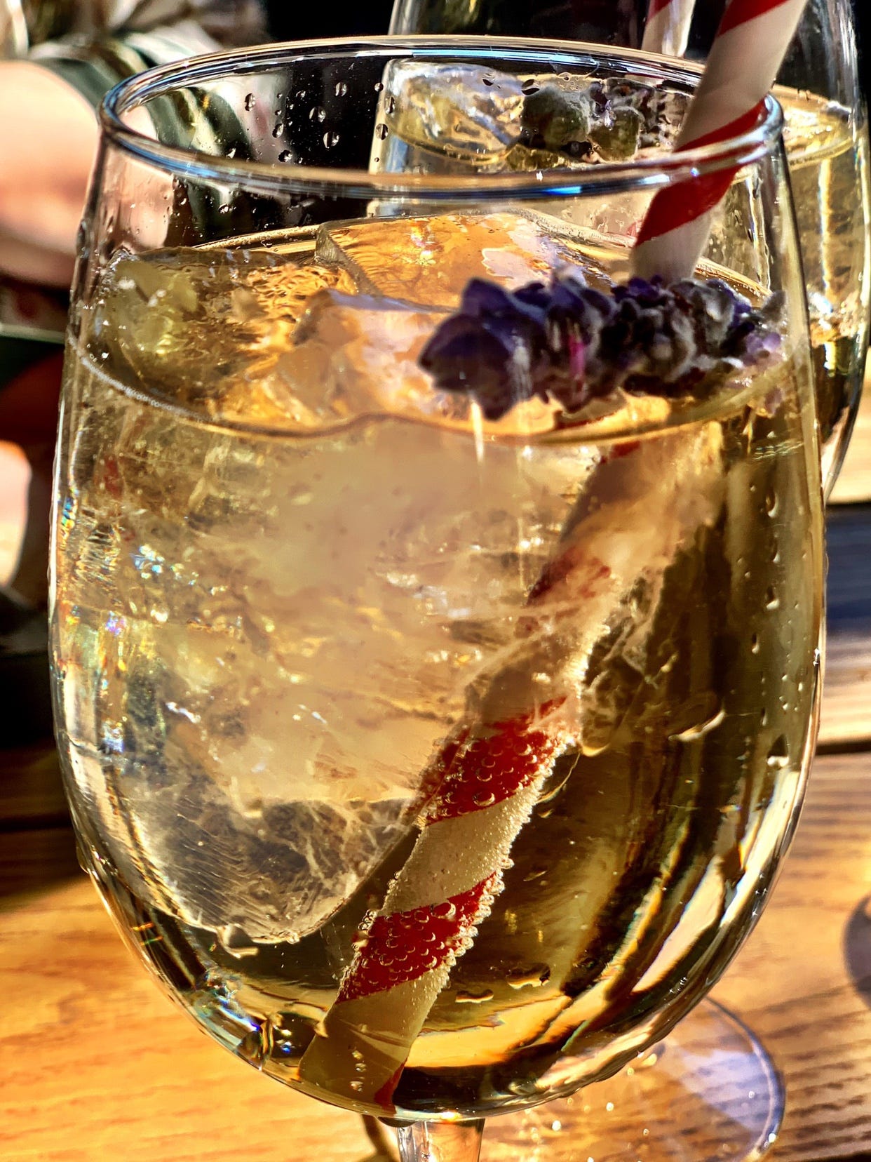 The first and favorite drink of the day was the Elderflower Bisou