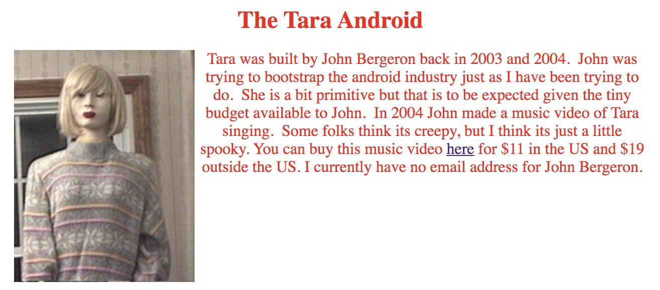 The story behind “I Feel Fantastic,” Tara The Singing Android, and John  Bergeron | by Yitzi Litt | Medium