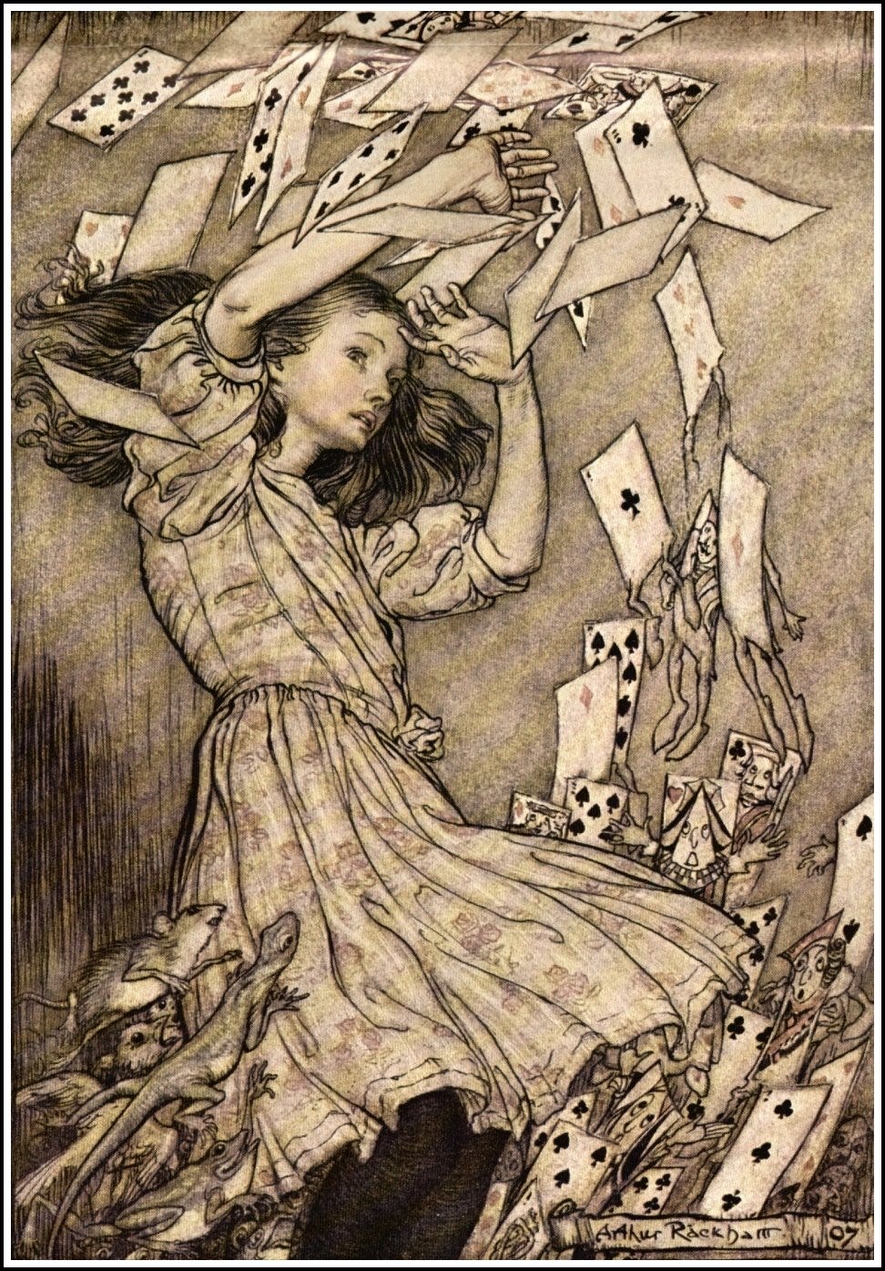Arthur Rackham's Illustrations of Alice's Adventures in