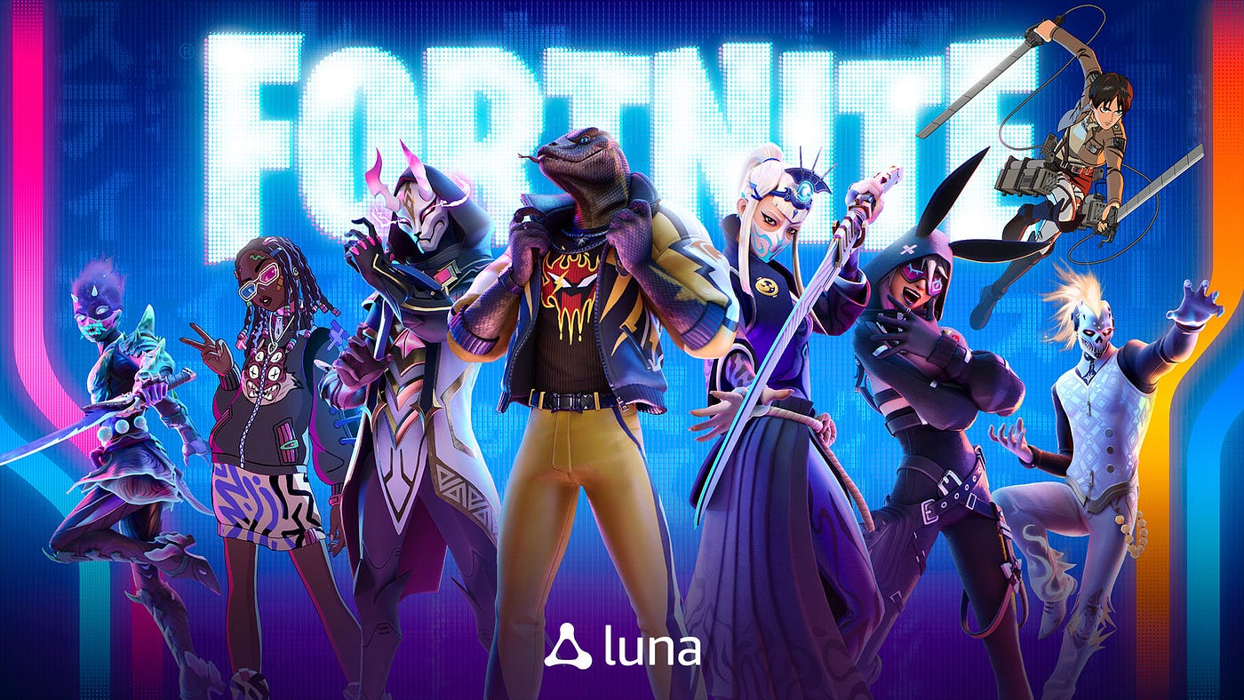 Epic Games' Fortnite now available on  Luna, by Team Luna