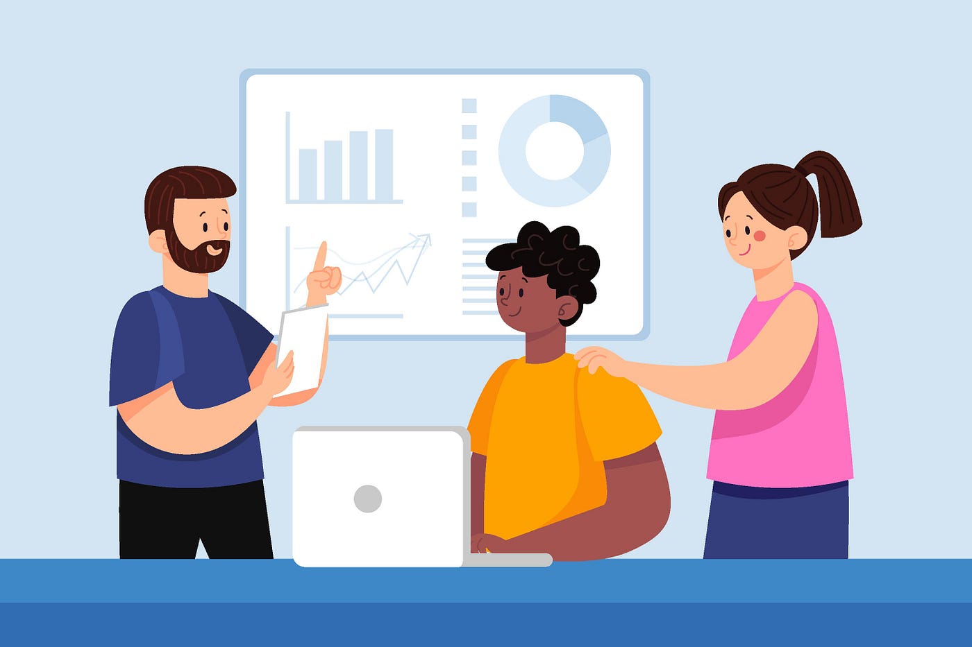You’re asked to present A/B test results to a non-technical audience.