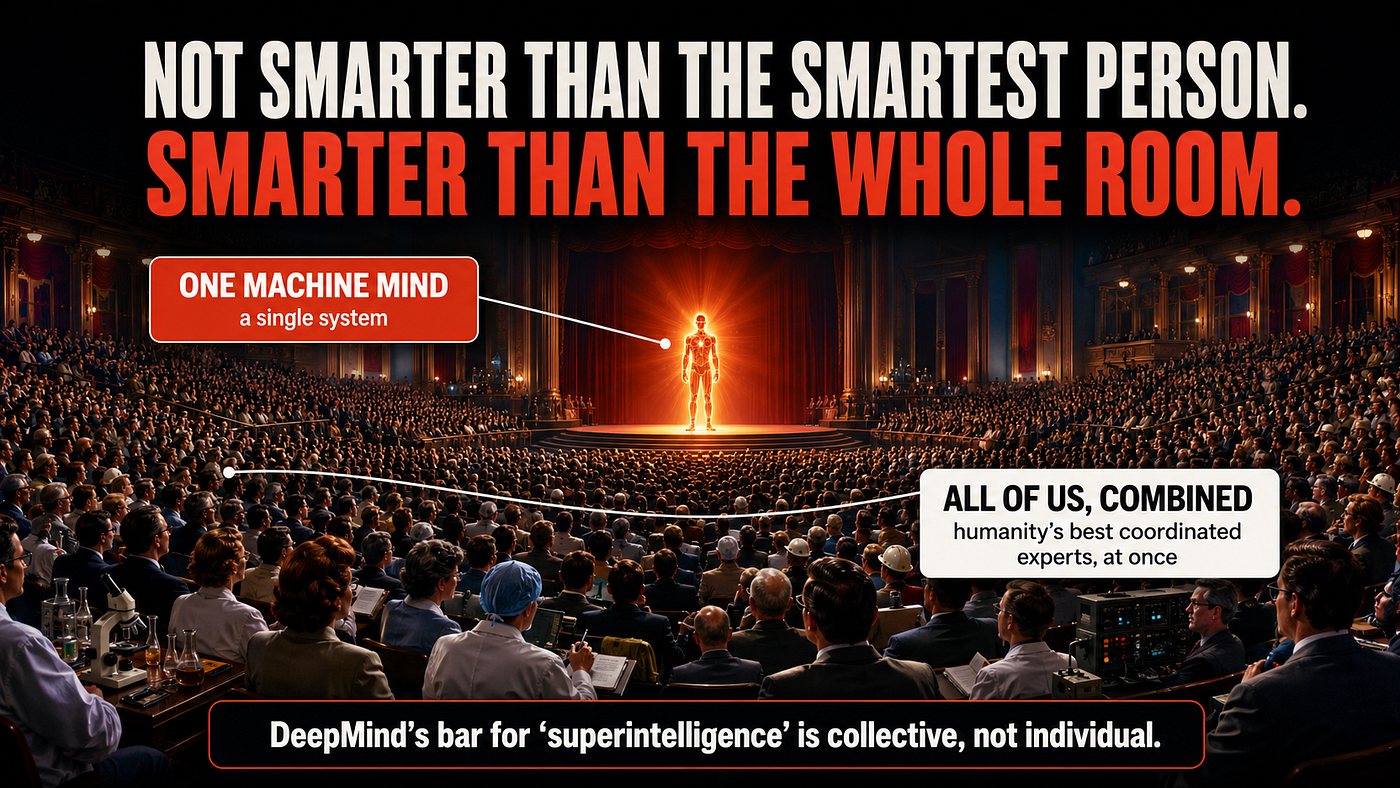 Superintelligence Isn’t a Smarter Human. It’s Smarter Than All of Us, Combined.