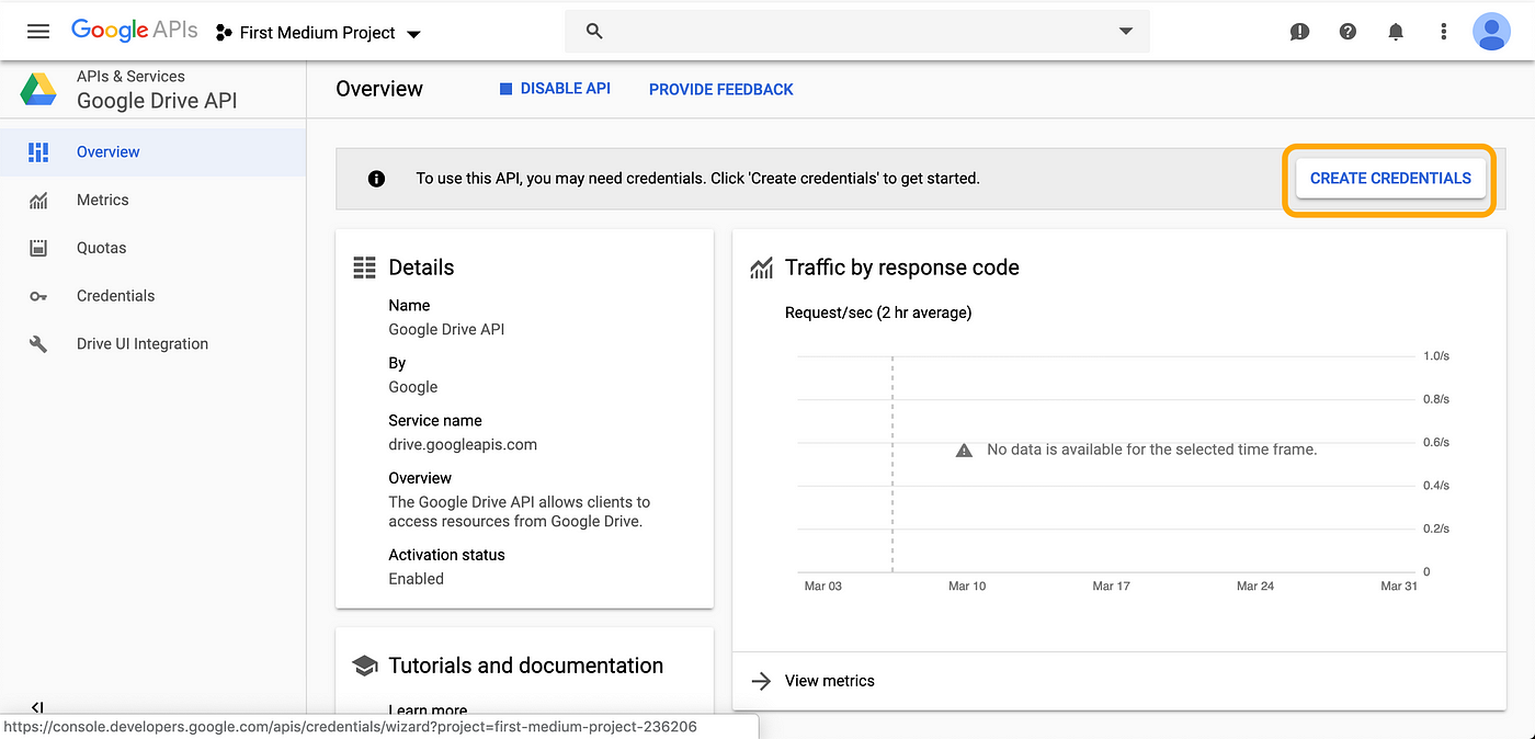 Google Drive API overview