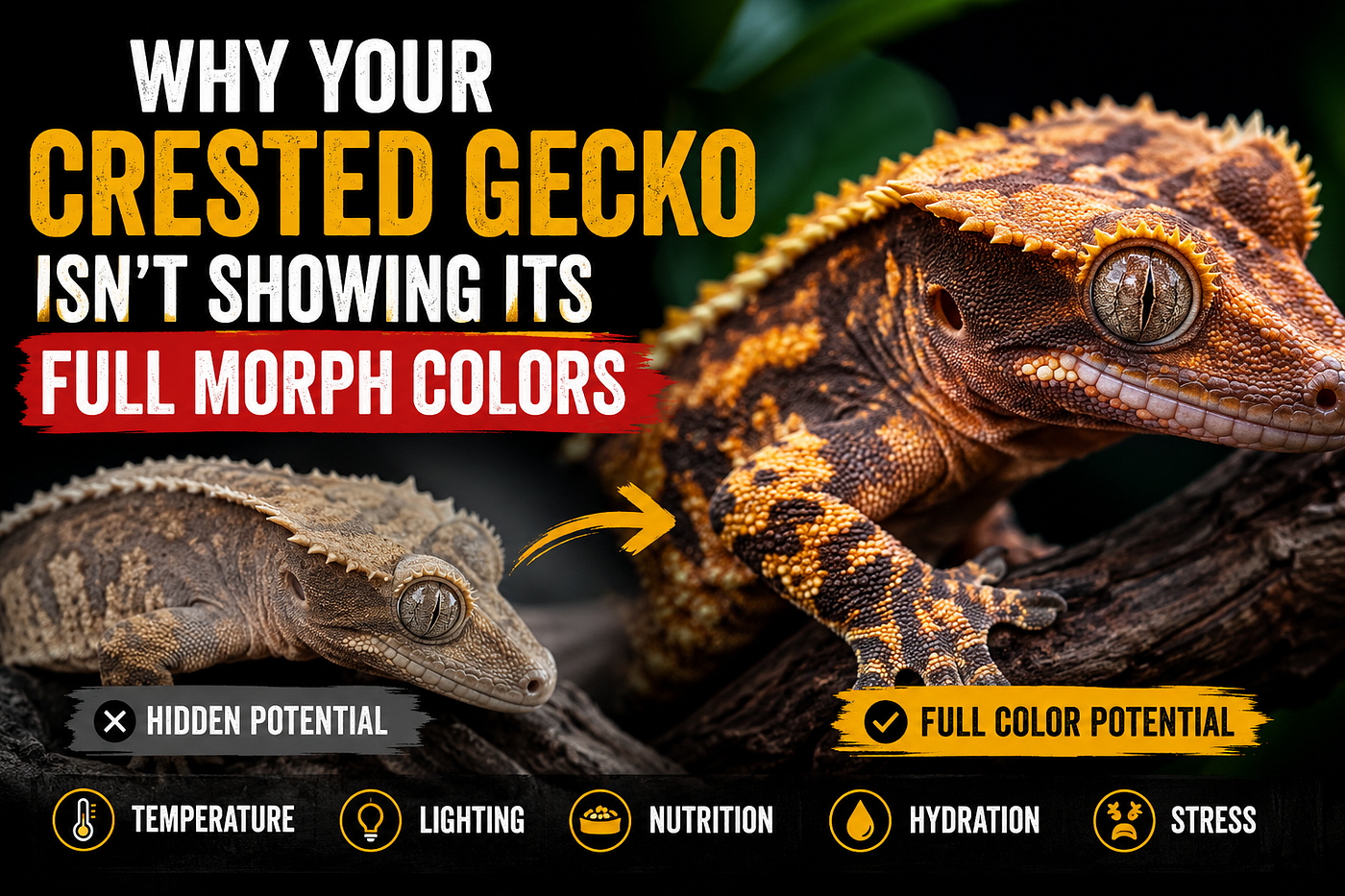 Why Your Crested Gecko Isn’t Showing Its Full Morph Colors