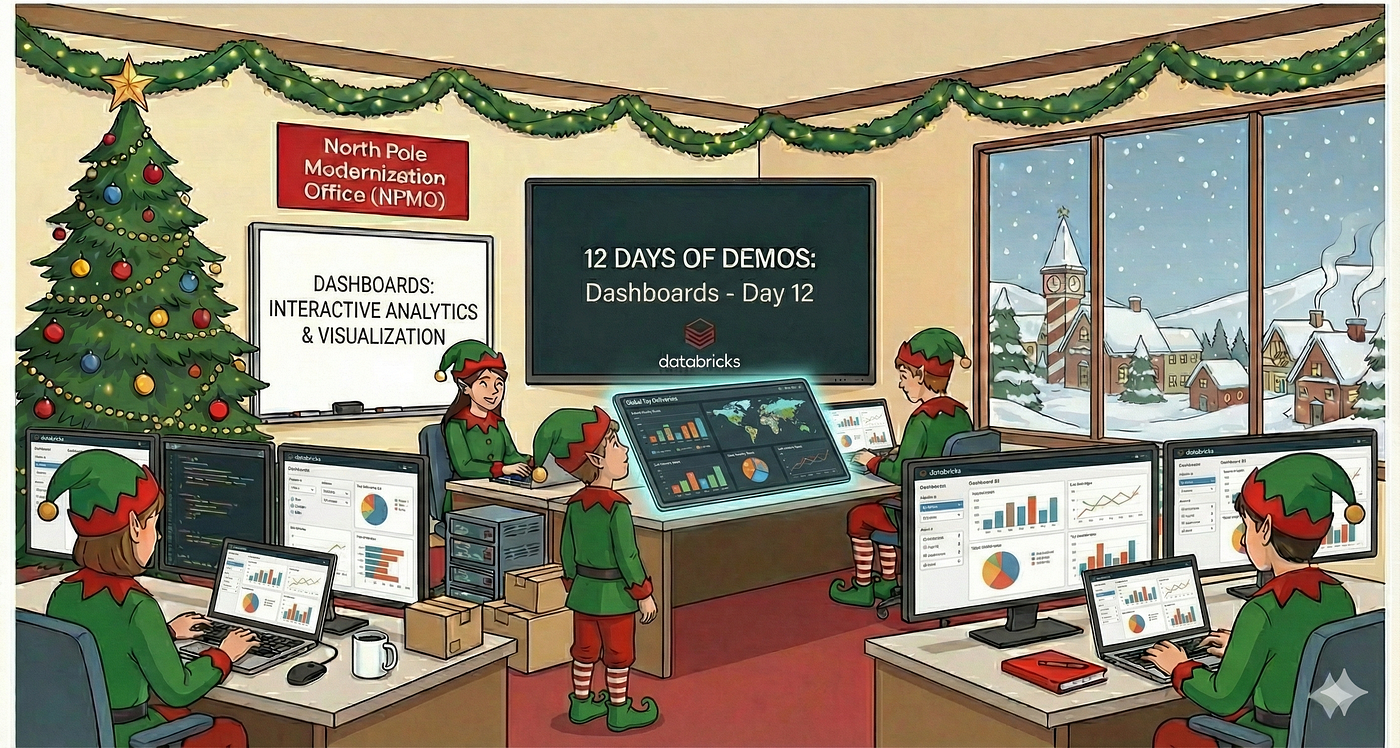 12 Days of Demos: Completing the North Pole Lakehouse Transformation with AI/BI Dashboards