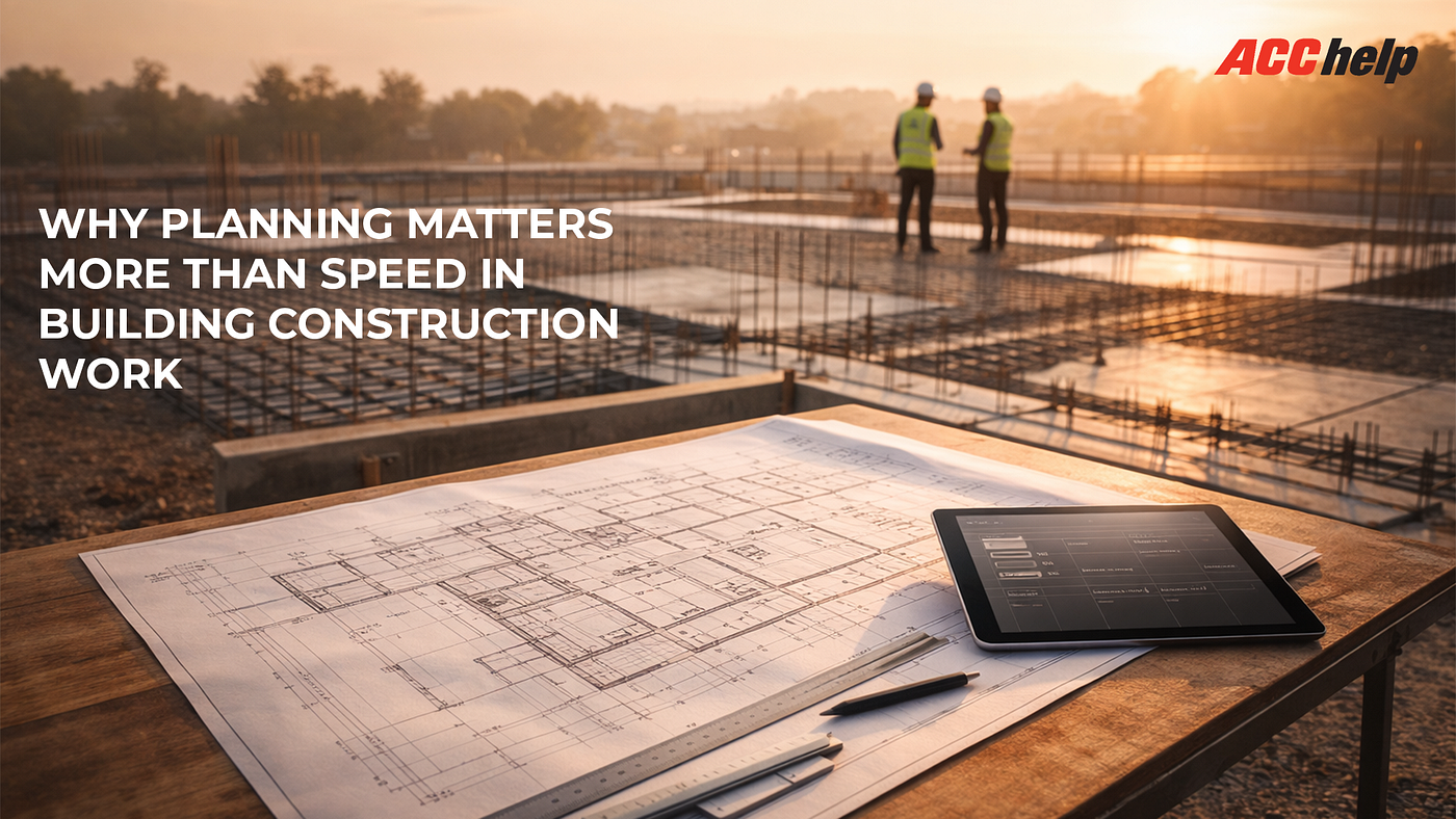 Why Planning Matters More Than Speed in Building Construction Work