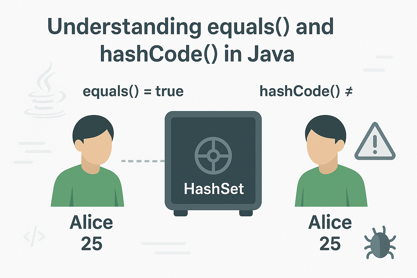 Understanding equals() and hashCode() in Java: Why Your HashMap Might Be Misbehaving