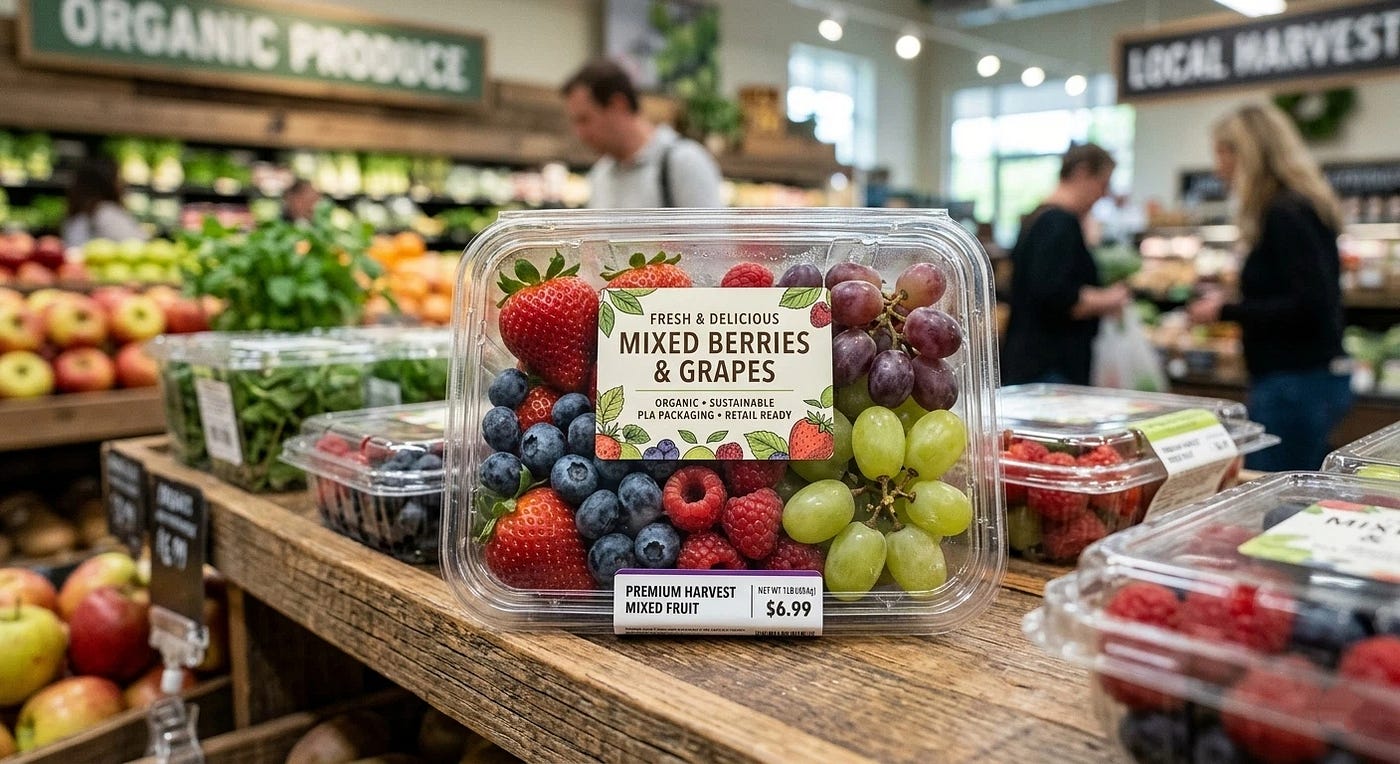 Fresh Produce Packaging Problems? Why More Buyers Are Moving to PLA Fruit Punnets