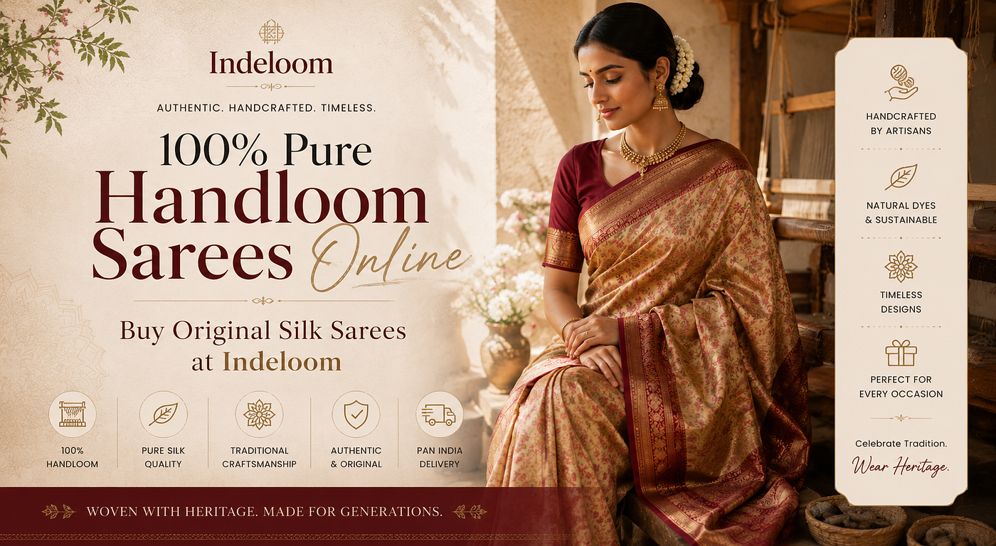 5 Indian Handloom Sarees For Every Wardrobe | Indeloom