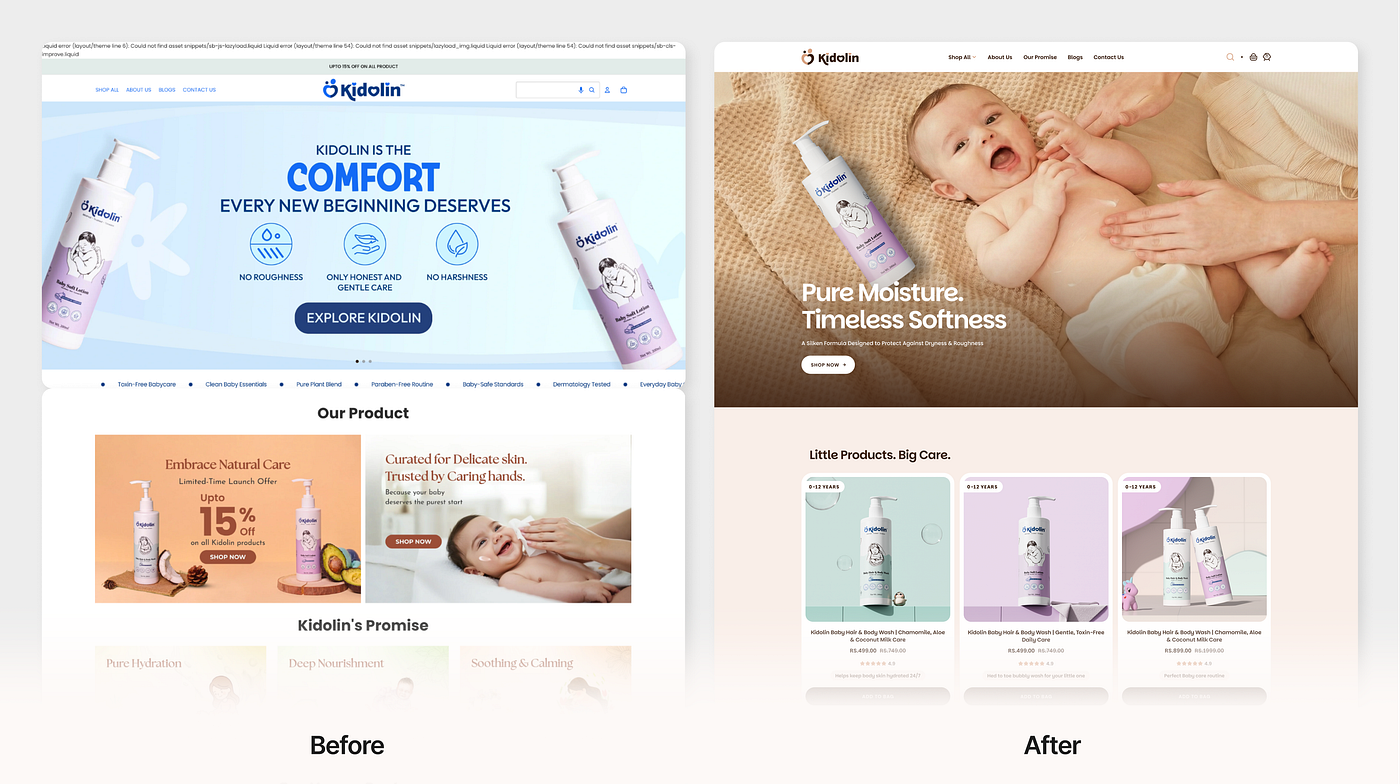 Kidolin: Designing a Baby Care Brand Around Trust, Comfort, and Care