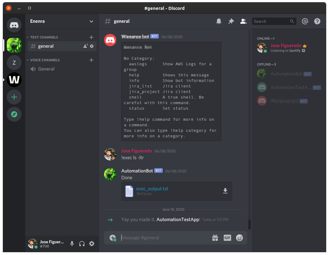 Building a Discord Bot for ChatOps, Pentesting or Server
