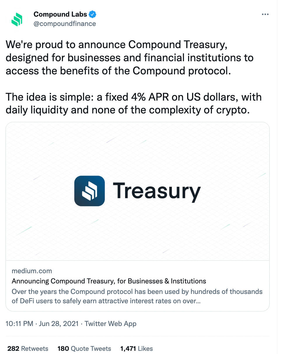 What is Compound?. Compound Finance is a decentralized… | by Sunflower  Corporation | Medium