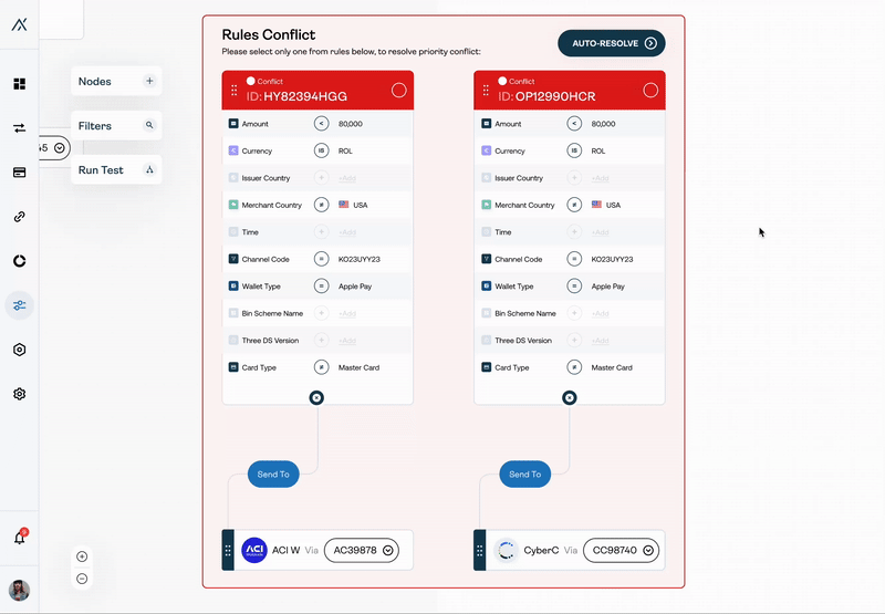 auto resolve conflicts and conflict highlighter process