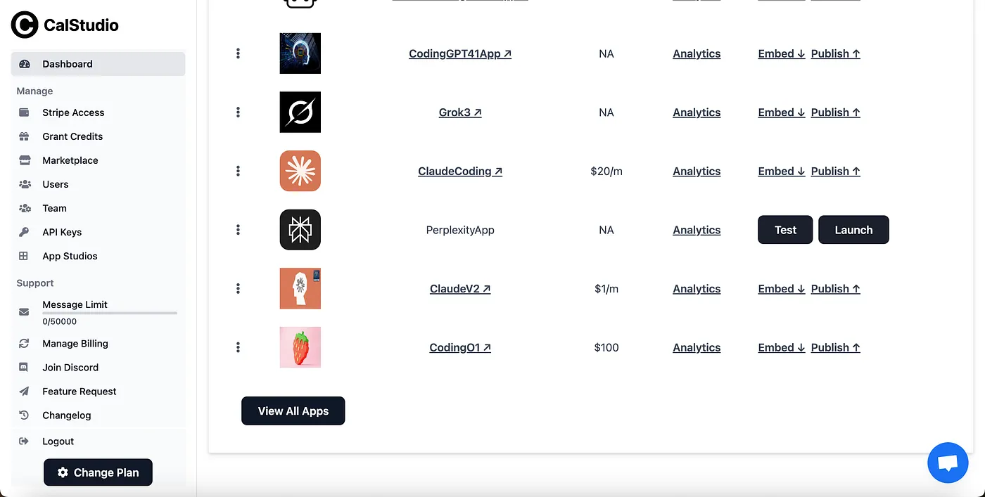 Testing AI tutor in chat interface