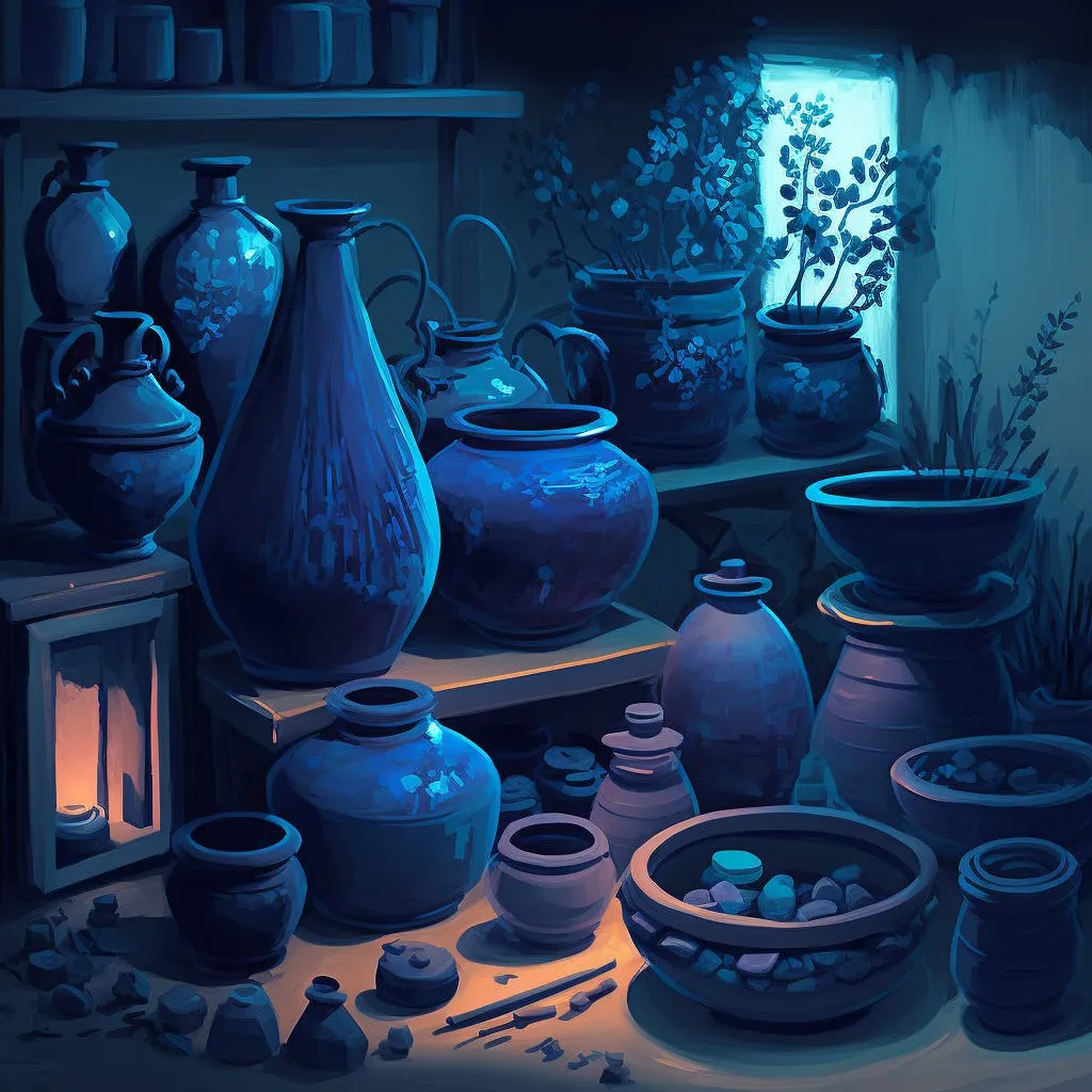 Pottery studio (Midjourney generated)