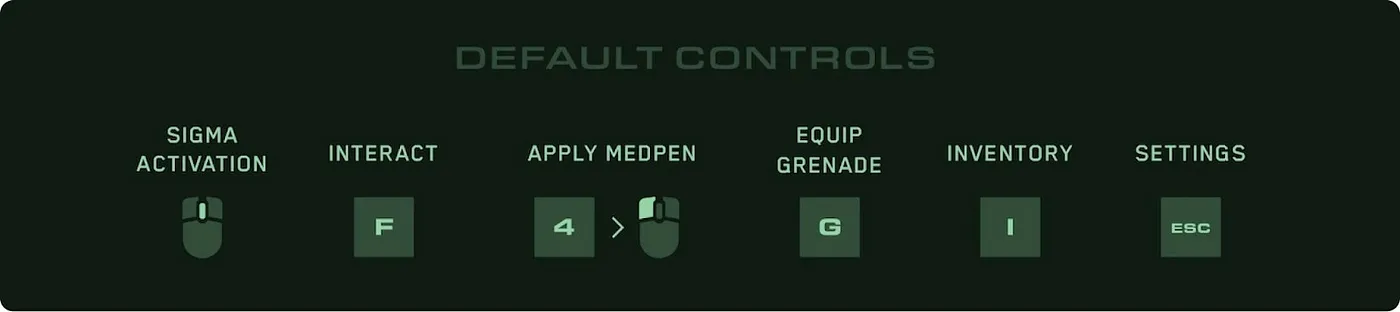 Default Controls in SHRAPNEL