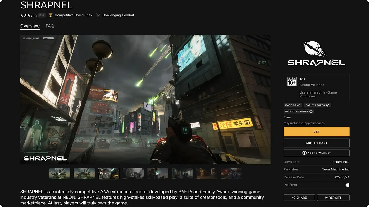 Download SHRAPNEL from Epic Games