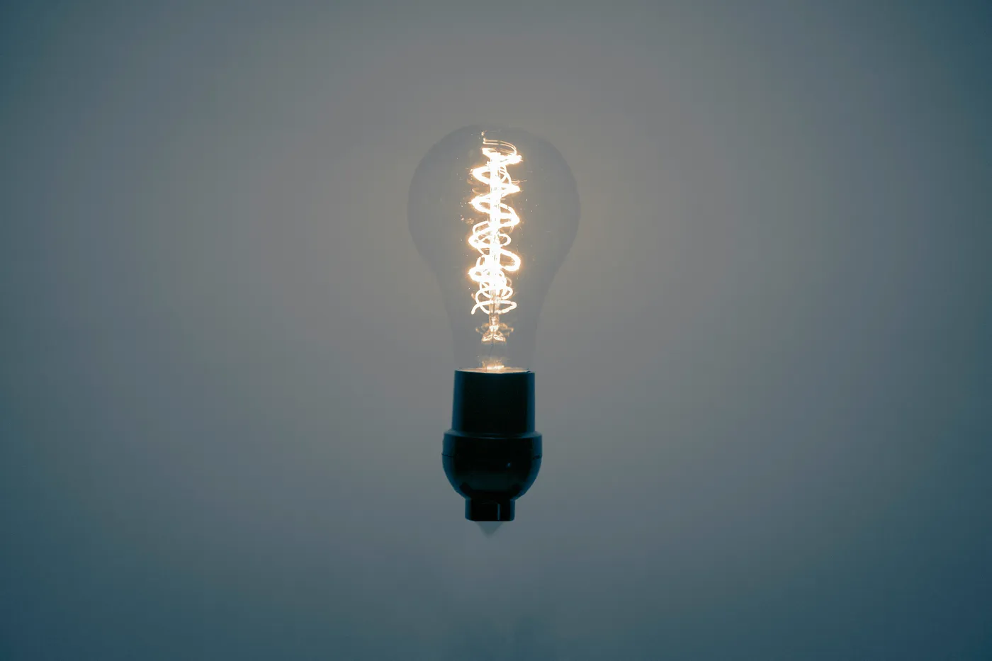 Lightbulb with text on it