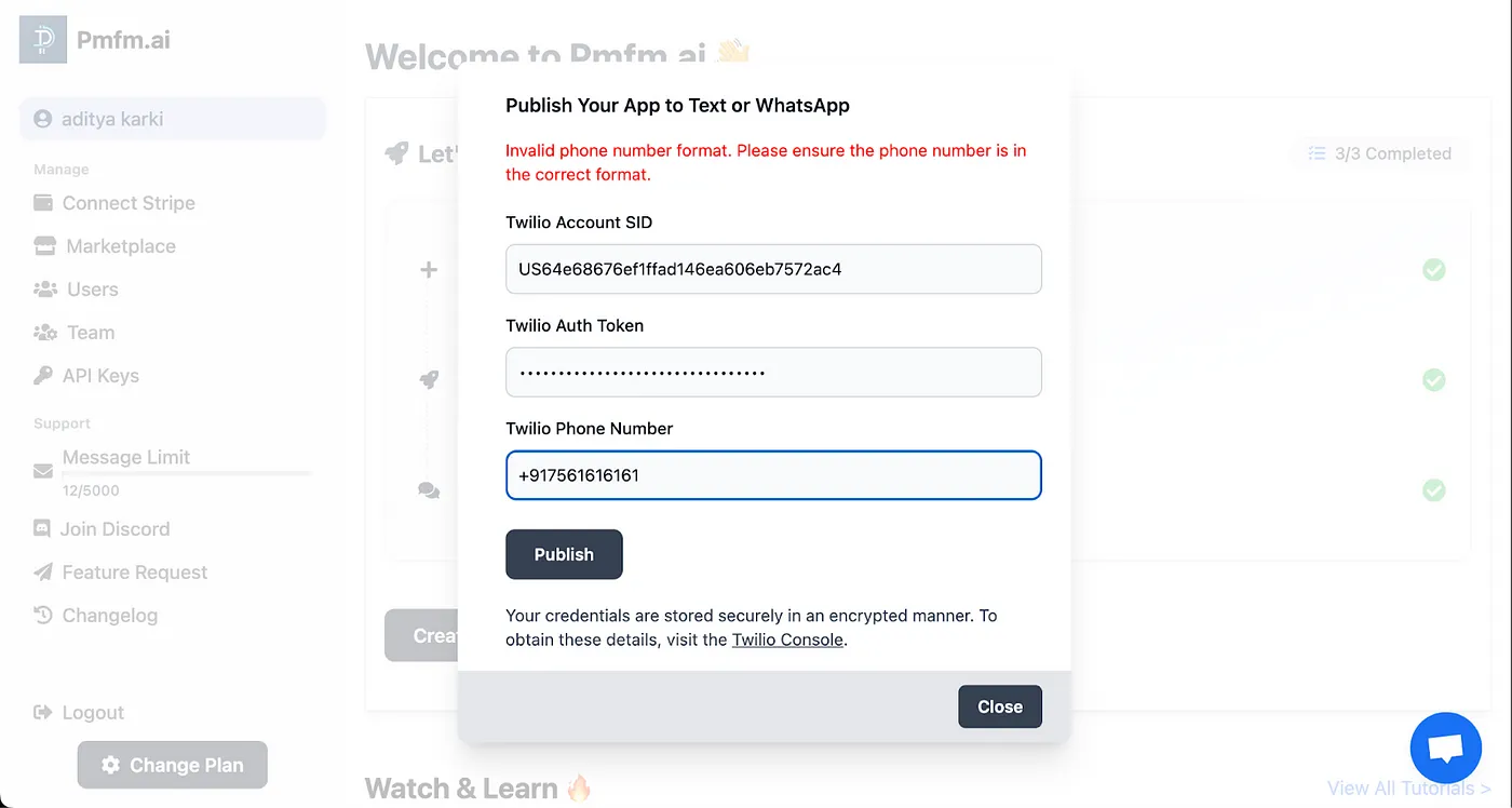 Knowledge base configuration interface