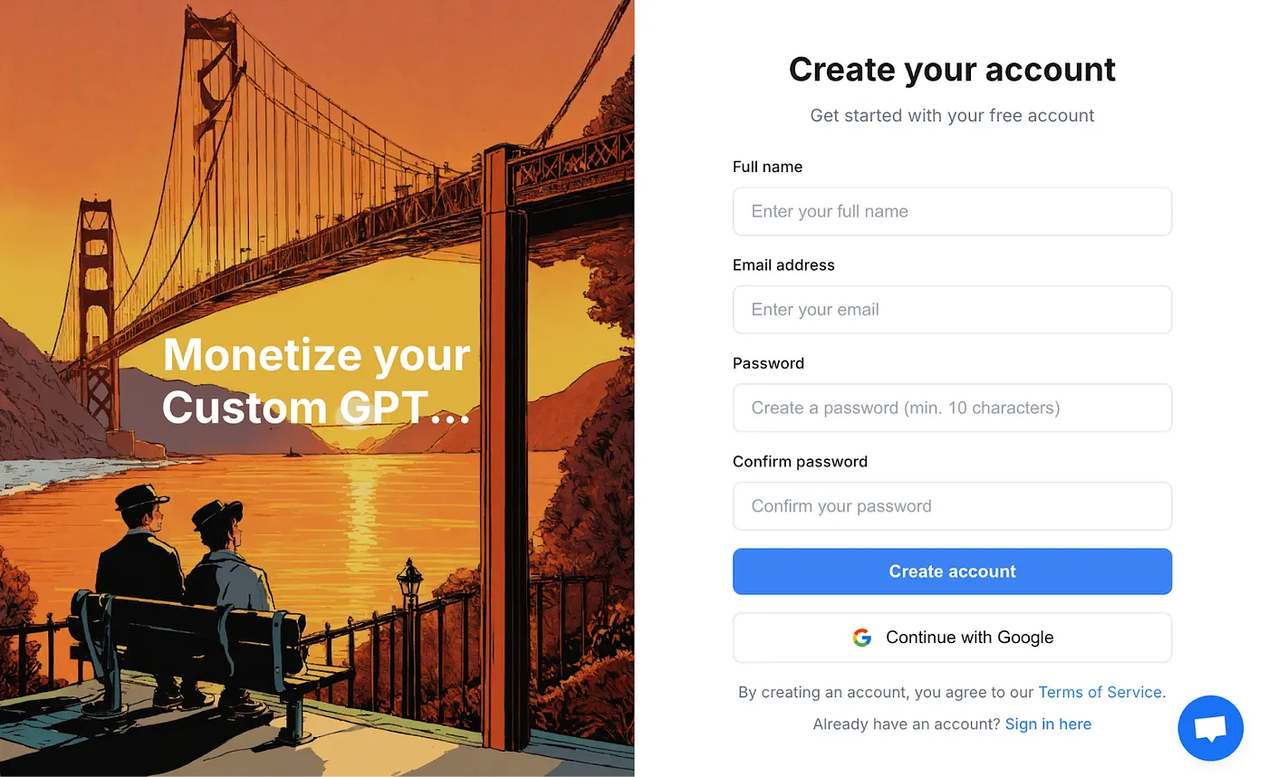 CalStudio signup page