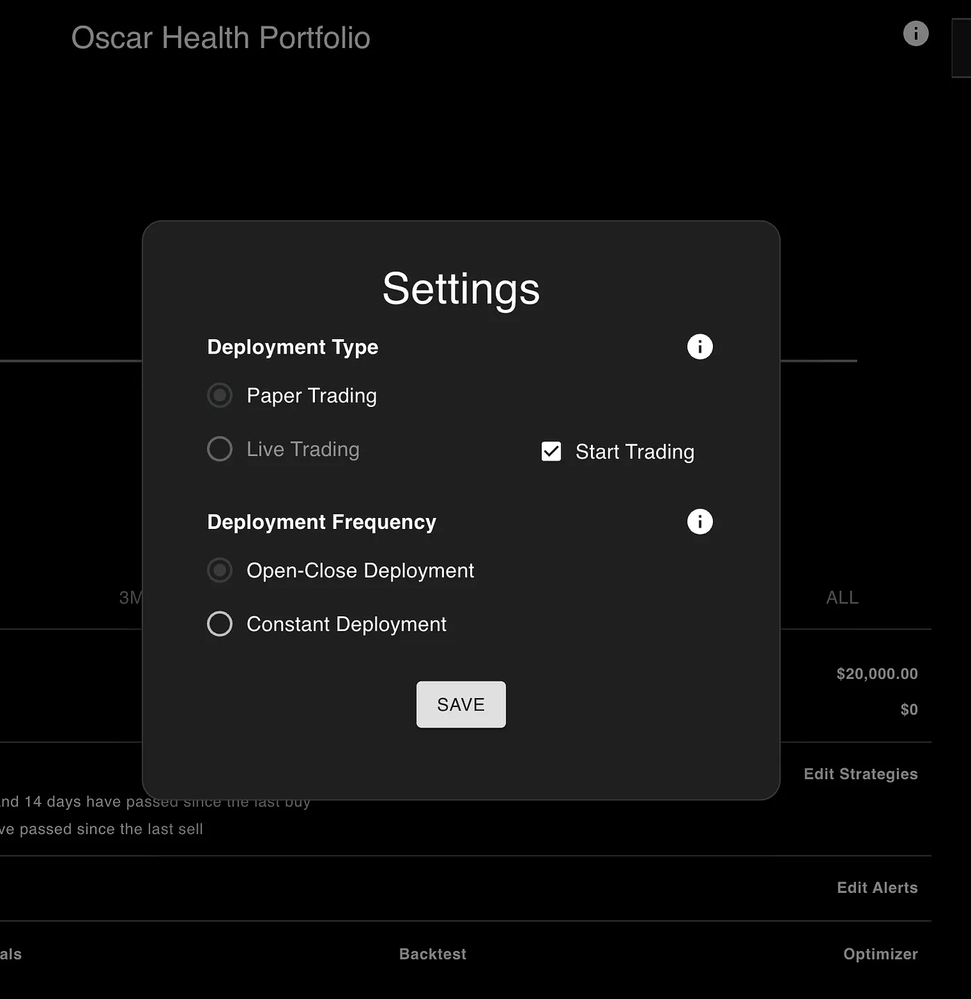 Deploying their portfolio live to the market