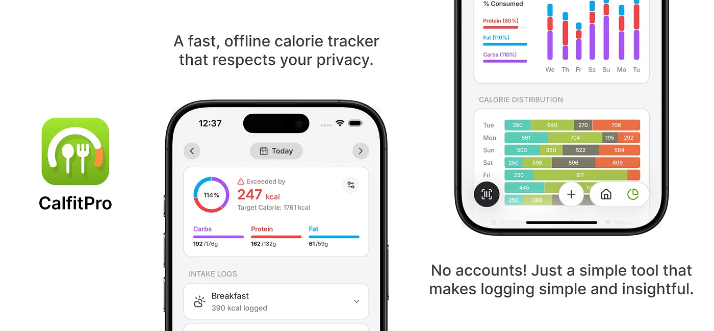 CalfitPro Fitness App