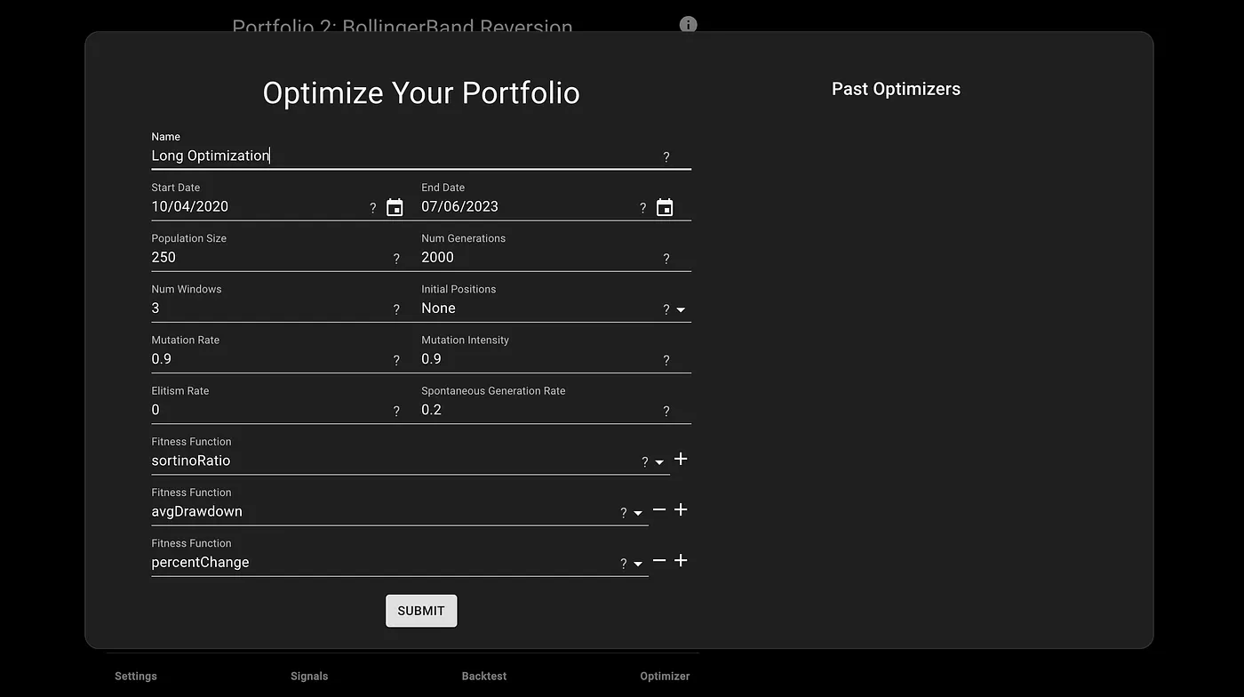 Optimization Configuration Options