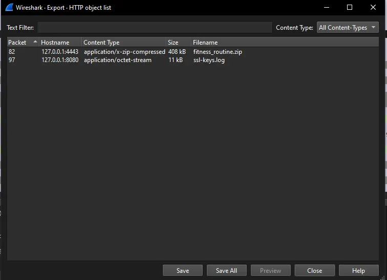 Decrypted HTTP Objects