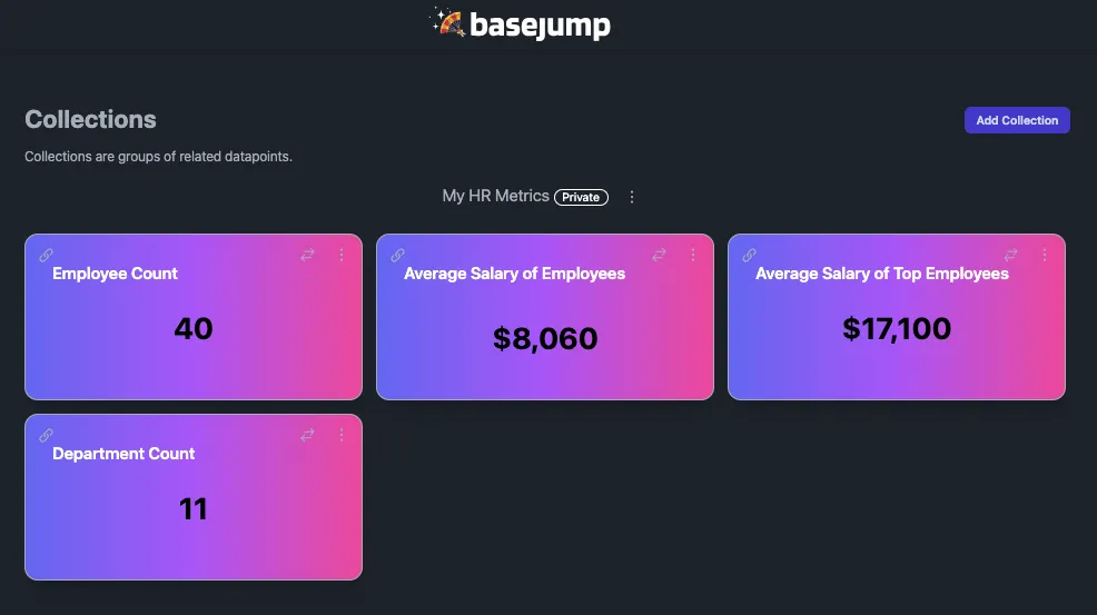 Screenshot by author from the Basejump AI app