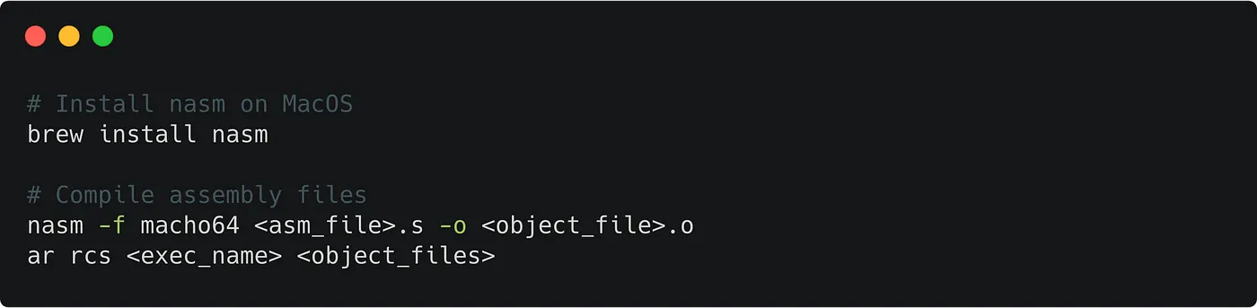 NASM Compilation