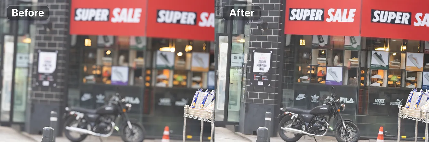 remove blur with AI unblur images artificial studio